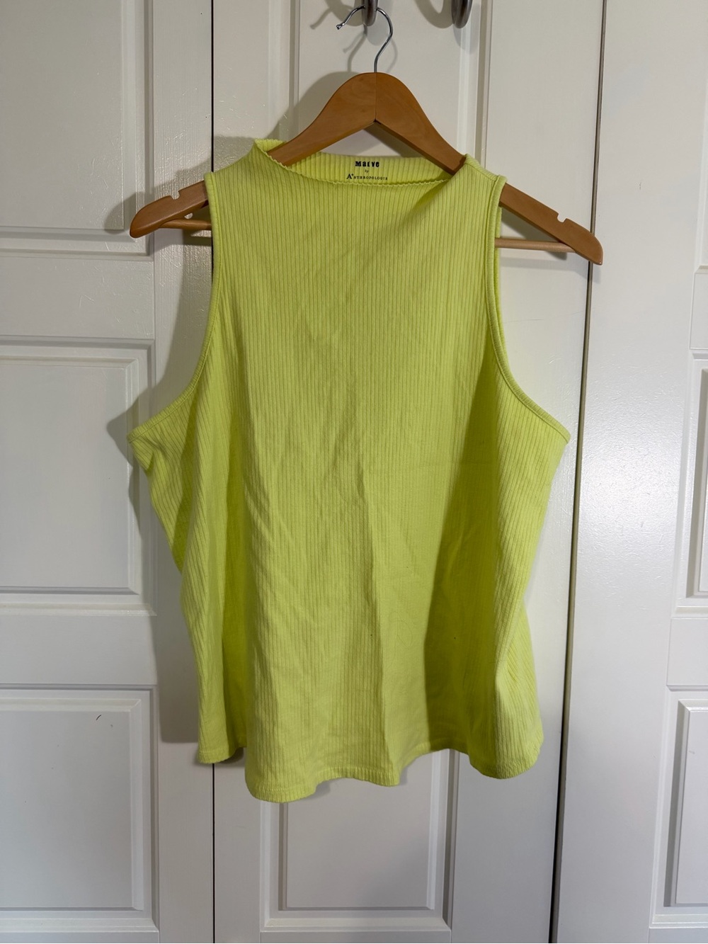 Anthropologie Maeve mock neck ribbed knit tank